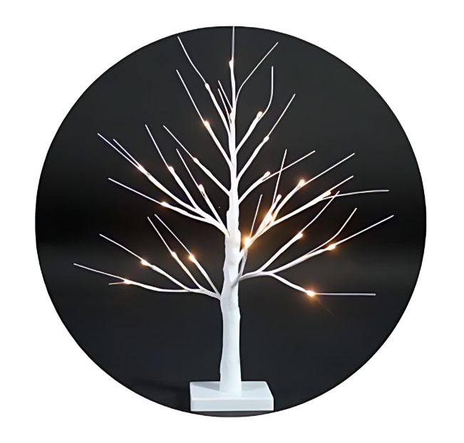 Διακοσμητικό Δέντρο LED 60cm Λευκό – Φωτιζόμενο Χριστουγεννιάτικο Δέντρο με Κλαδιά Διακοσμητικό Δέντρο LED 60cm Λευκό – Φωτιζόμενο Χριστουγεννιάτικο Δέντρο με Κλαδιά