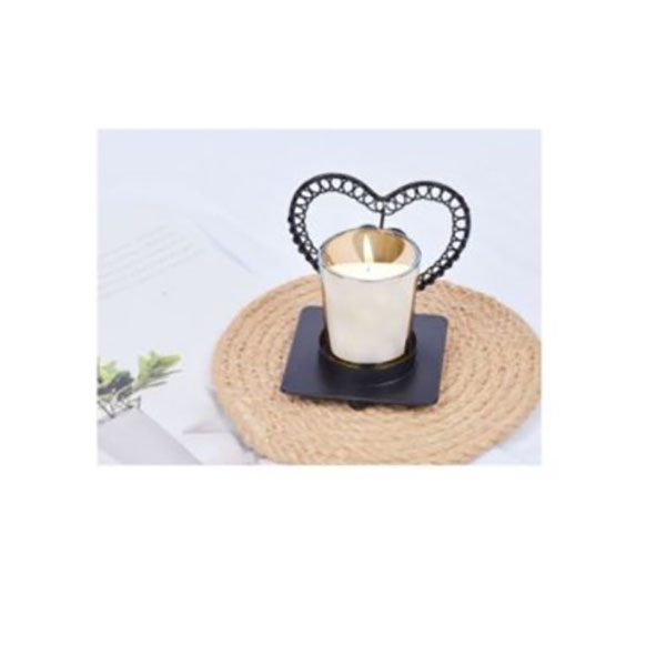 Διακοσμητικό Επιτραπέζιο Κηροπήγιο Καρδιά Μαύρο 9.5×8.5cm Διακοσμητικό Επιτραπέζιο Κηροπήγιο Καρδιά Μαύρο 9.5×8.5cm