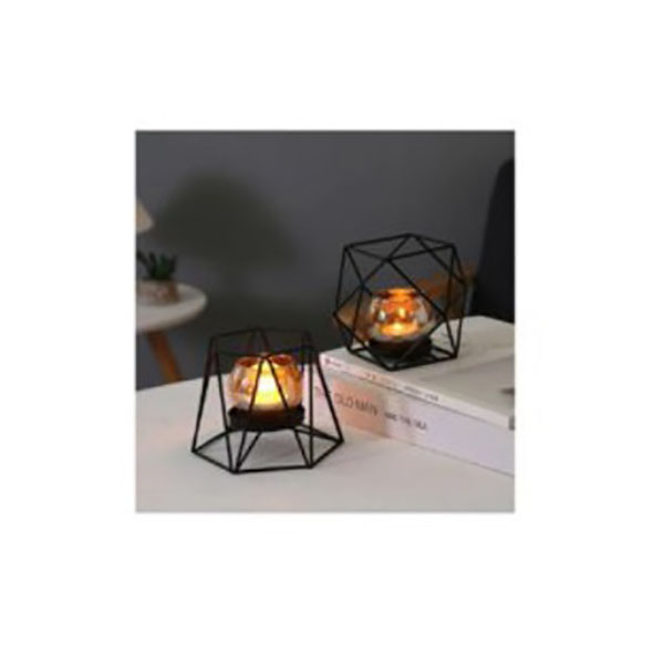 Διακοσμητικό Επιτραπέζιο Κηροπήγιο Μαύρο 10.5×11.5cm Διακοσμητικό Επιτραπέζιο Κηροπήγιο Μαύρο 10.5×11.5cm