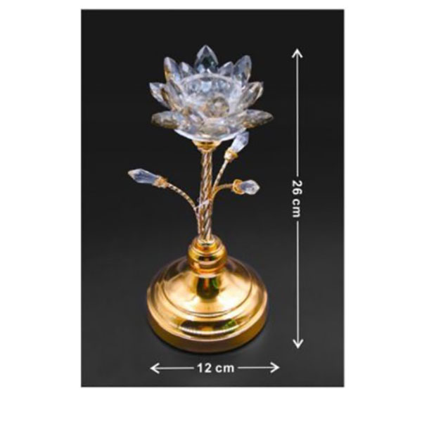 Διακοσμητικό επιτραπέζιο κηροπήγιο χρυσό 26x12cm Διακοσμητικό επιτραπέζιο κηροπήγιο χρυσό 26x12cm