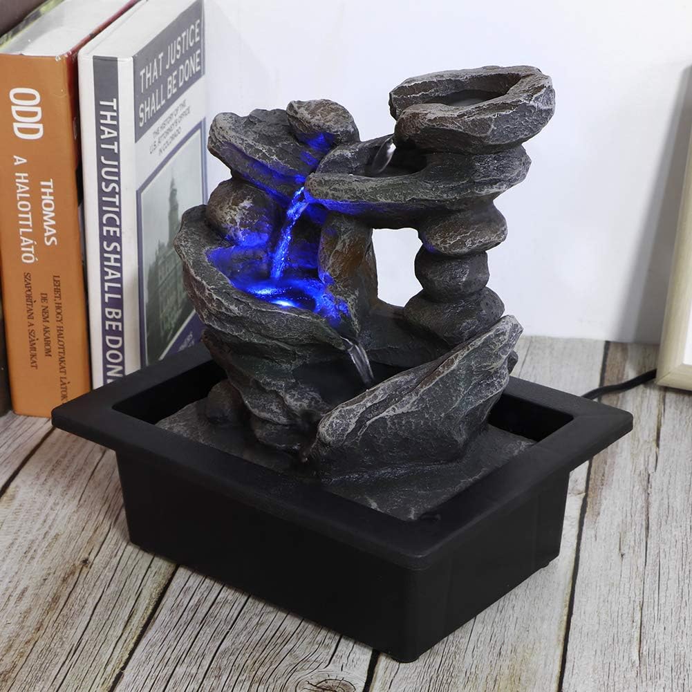 Διακοσμητικό Feng Shui Συντριβάνι Καταρράκτης με Φωτισμό LED - 28 x 23 x 18 εκ Διακοσμητικό Feng Shui Συντριβάνι Καταρράκτης με Φωτισμό LED - 28 x 23 x 18 εκ