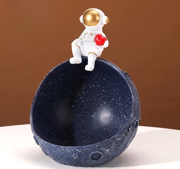 Διακοσμητικό Φως Σπιτιού - Αστροναύτης στη Σελήνη Άγαλμα / Μινιατούρα με Αποθηκευτικό Χώρο Μικρών Αντικειμένων Διακοσμητικό Φως Σπιτιού - Αστροναύτης στη Σελήνη Άγαλμα / Μινιατούρα με Αποθηκευτικό Χώρο Μικρών Αντικειμένων