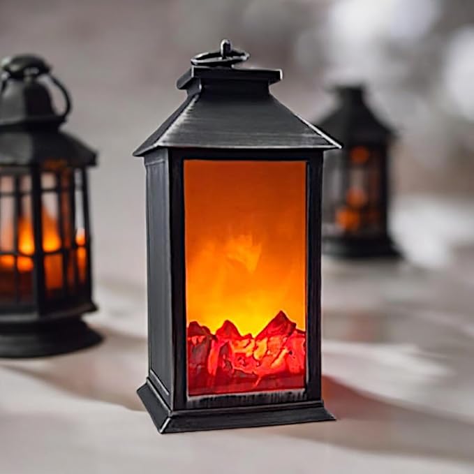 Διακοσμητικό Φωτιστικό Φανάρι – Τζάκι LED με Εφέ Φλόγας 13.5×34.5cm Μπρούτζινο Χρώμα Διακοσμητικό Φωτιστικό Φανάρι – Τζάκι LED με Εφέ Φλόγας 13.5×34.5cm Μπρούτζινο Χρώμα