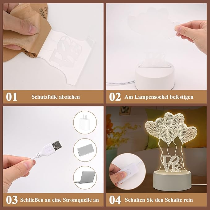 Διακοσμητικό Φωτιστικό με Σχέδιο Μπαλόνια σε Σχήμα Καρδιάς 18 x 12cm Διακοσμητικό Φωτιστικό με Σχέδιο Μπαλόνια σε Σχήμα Καρδιάς 18 x 12cm