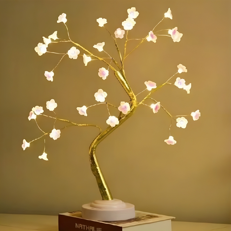 Διακοσμητικό Φωτιζόμενο Δέντρο 50 εκ. με Άνθη & Θερμό Φωτισμό LED Διακοσμητικό Φωτιζόμενο Δέντρο 50 εκ. με Άνθη & Θερμό Φωτισμό LED
