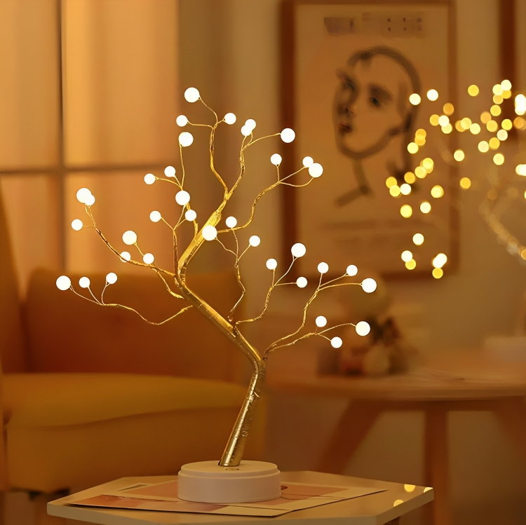Διακοσμητικό Φωτιζόμενο Δέντρο 50 εκ. με Μπαλίτσες & Θερμό Φωτισμό LED Διακοσμητικό Φωτιζόμενο Δέντρο 50 εκ. με Μπαλίτσες & Θερμό Φωτισμό LED