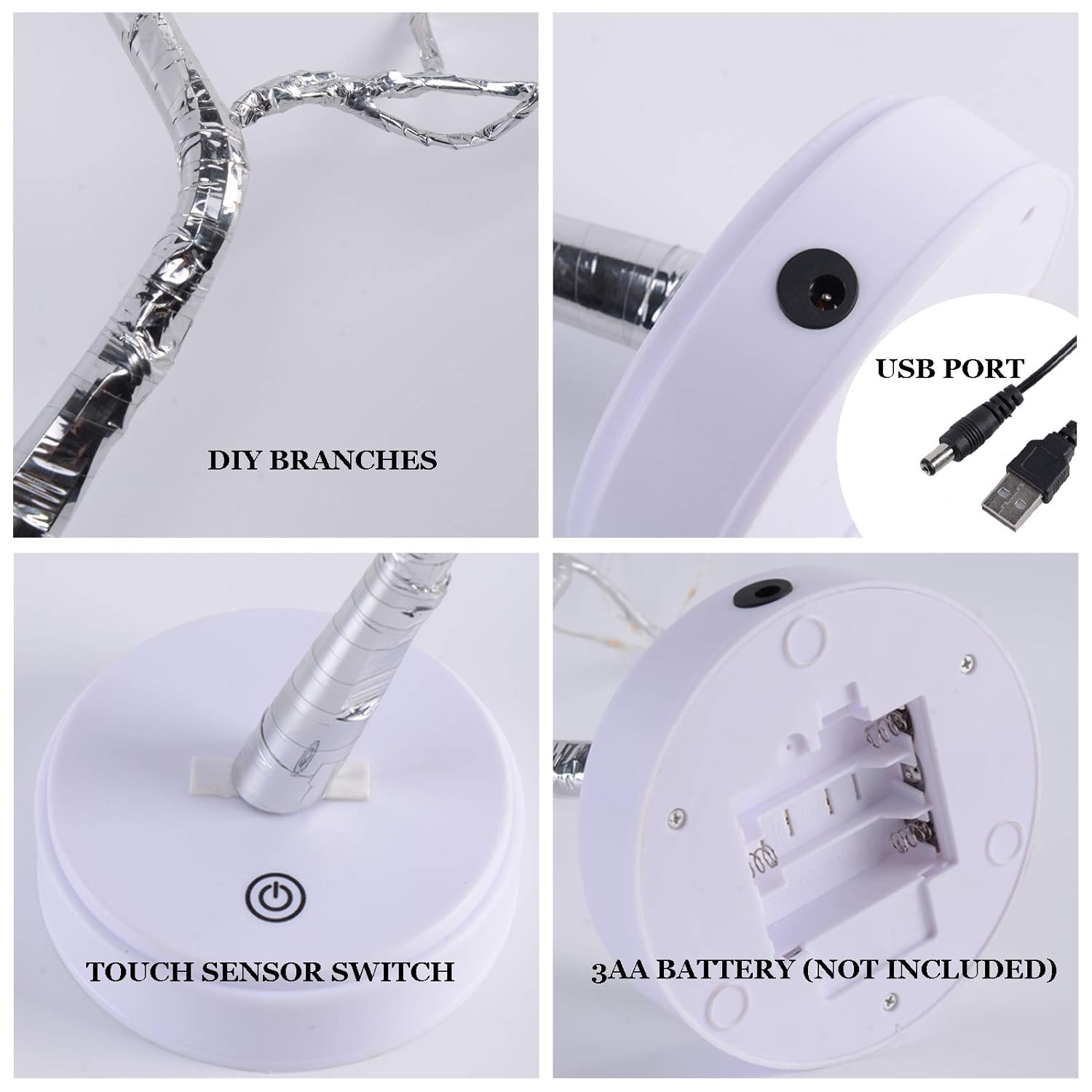 Διακοσμητικό Φωτιζόμενο Δέντρο 50cm με RGB Led Φωτισμό USB Διακοσμητικό Φωτιζόμενο Δέντρο 50cm με RGB Led Φωτισμό USB