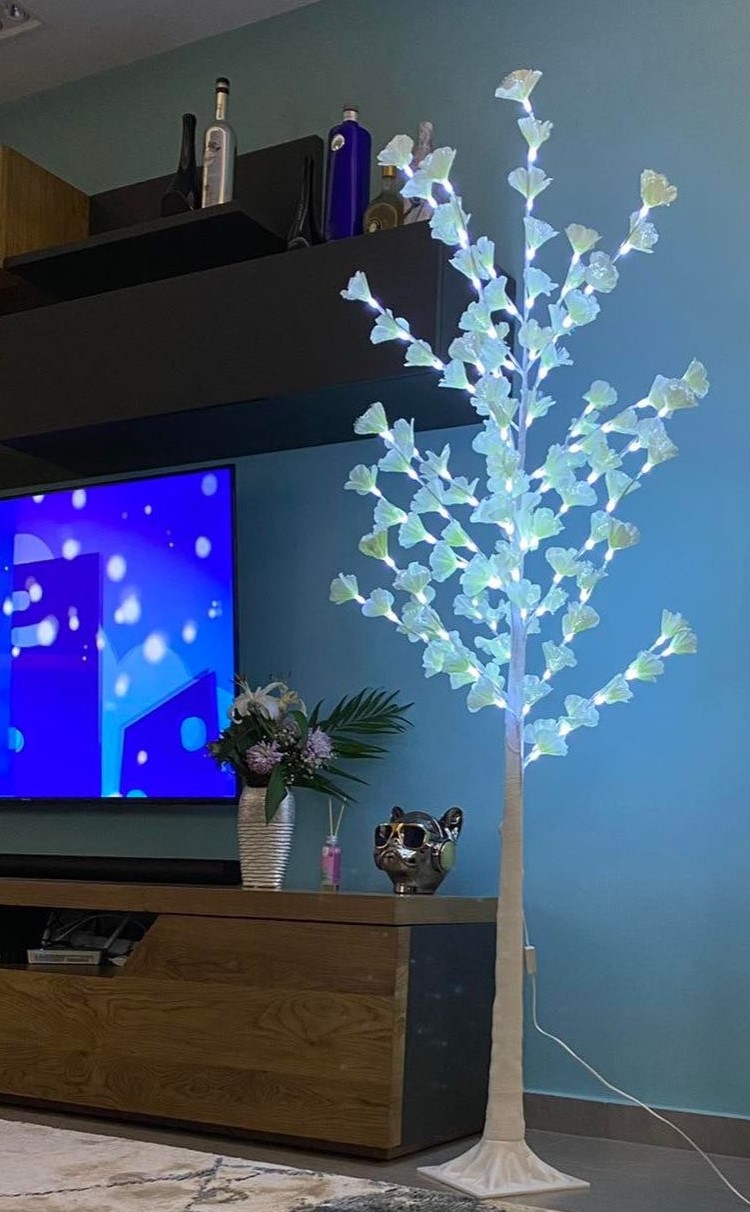 Διακοσμητικό Φωτιζόμενο Δέντρο LED 180cm με Λευκά Λουλούδια – Ψυχρό Λευκό Φως Διακοσμητικό Φωτιζόμενο Δέντρο LED 180cm με Λευκά Λουλούδια – Ψυχρό Λευκό Φως