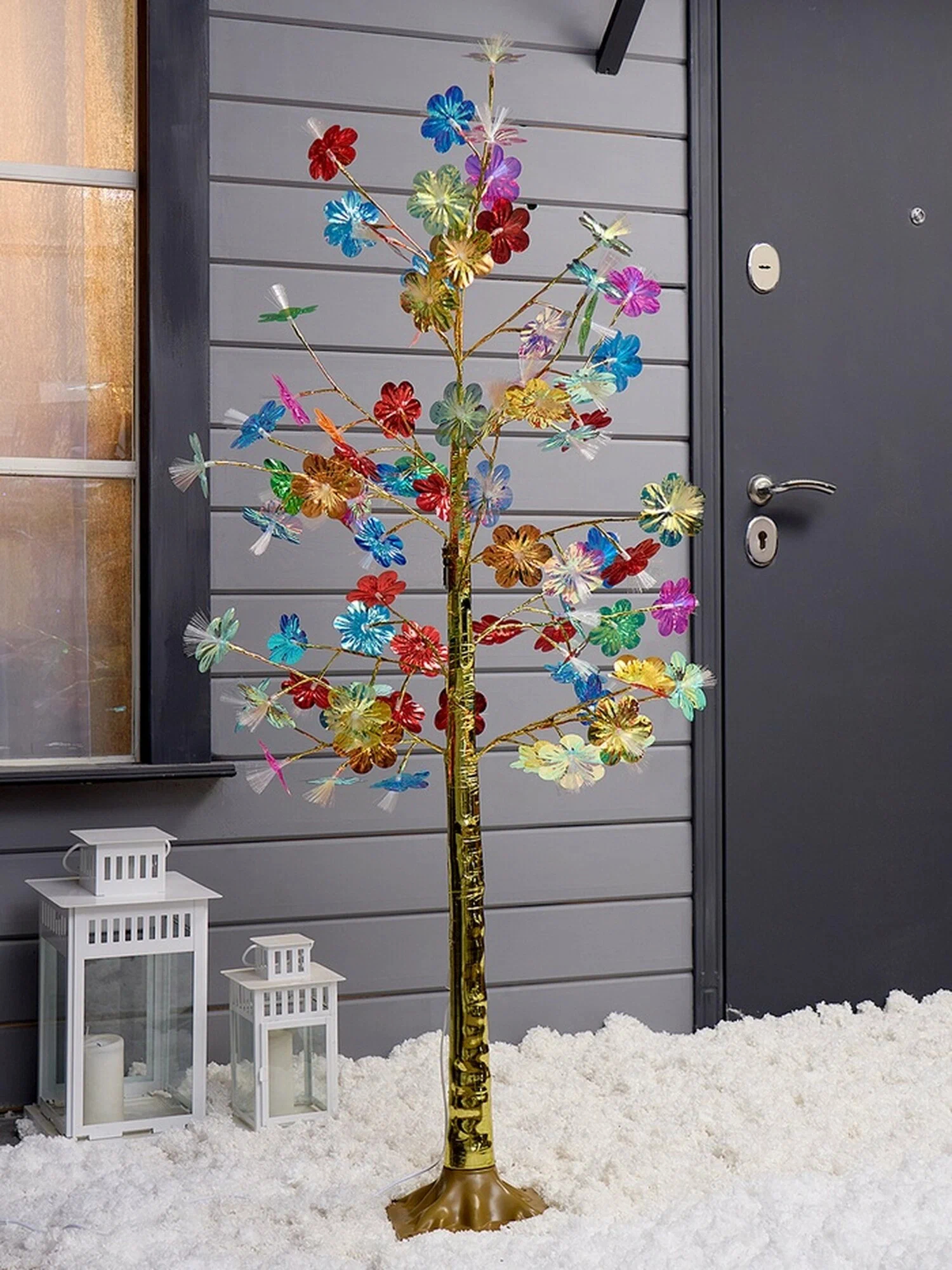 Διακοσμητικό Φωτιζόμενο Δέντρο LED 180cm με Πολύχρωμα Λουλούδια – Ψυχρό Λευκό Φως Διακοσμητικό Φωτιζόμενο Δέντρο LED 180cm με Πολύχρωμα Λουλούδια – Ψυχρό Λευκό Φως