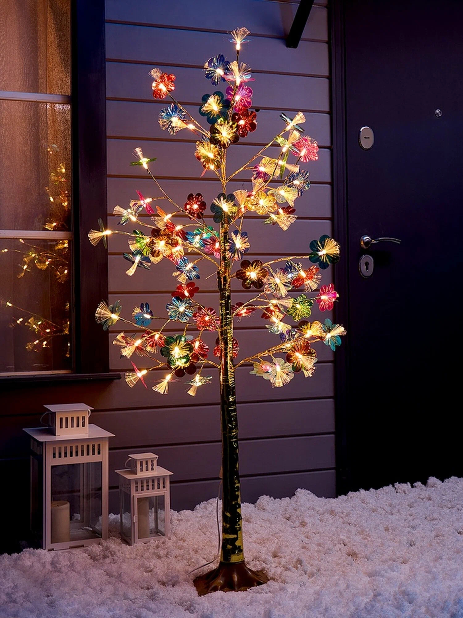Διακοσμητικό Φωτιζόμενο Δέντρο LED 180cm με Πολύχρωμα Λουλούδια – Ψυχρό Λευκό Φως Διακοσμητικό Φωτιζόμενο Δέντρο LED 180cm με Πολύχρωμα Λουλούδια – Ψυχρό Λευκό Φως
