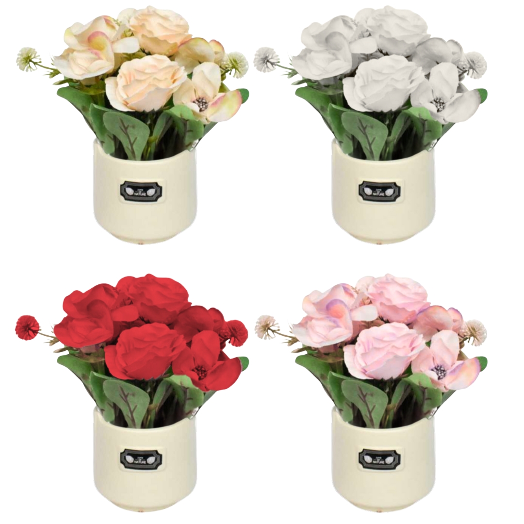 Διακοσμητικό Γλαστράκι με Τεχνητές Ορχιδέες 25cm Διακοσμητικό Γλαστράκι με Τεχνητές Ορχιδέες 25cm