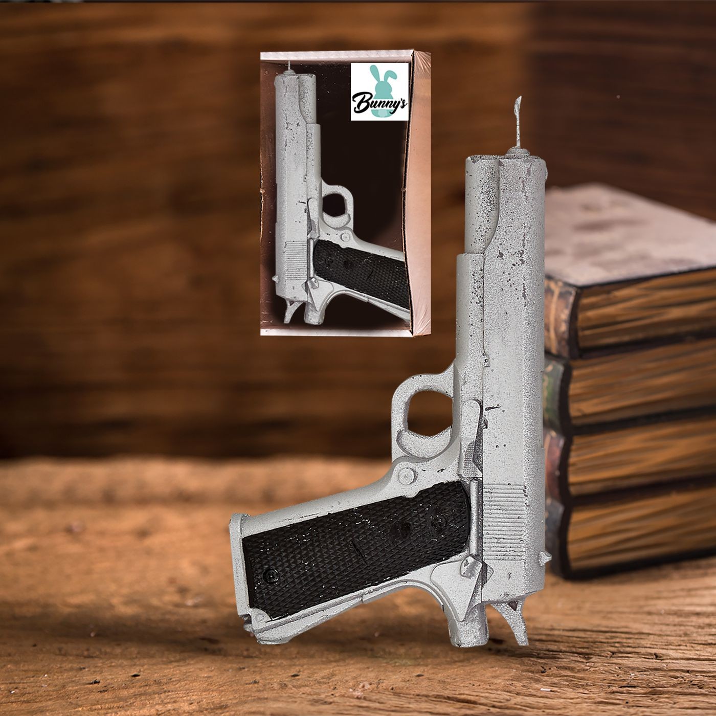 Διακοσμητικό Κερί Πιστόλι Περίστροφο 20x14cm – Πρωτότυπο Κερί Διακοσμητικό Κερί Πιστόλι Περίστροφο 20x14cm – Πρωτότυπο Κερί