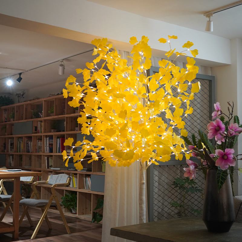 Διακοσμητικό LED Φωτιζόμενο Δέντρο με Κίτρινα Φύλλα 180cm Διακοσμητικό LED Φωτιζόμενο Δέντρο με Κίτρινα Φύλλα 180cm