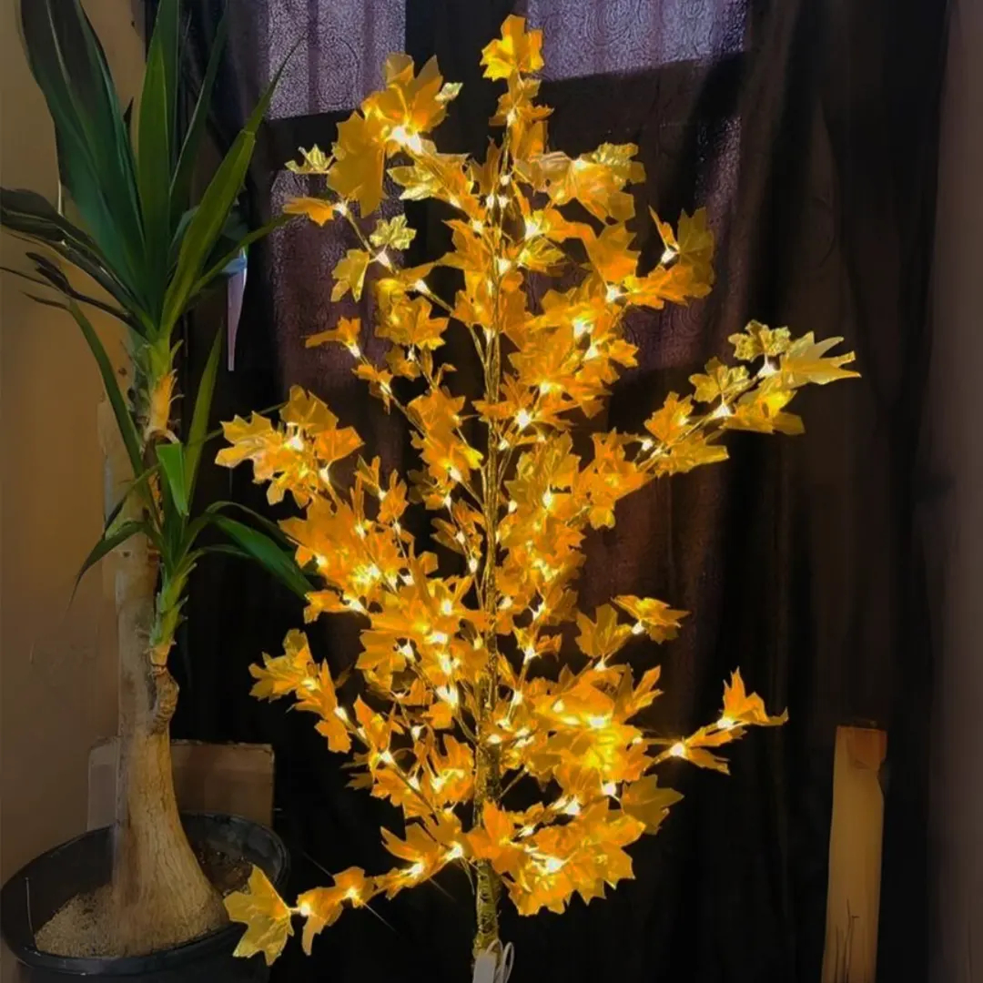 Διακοσμητικό LED Φωτιζόμενο Δέντρο με Κίτρινα Φύλλα 180cm Διακοσμητικό LED Φωτιζόμενο Δέντρο με Κίτρινα Φύλλα 180cm