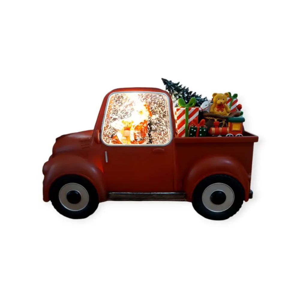 Διακοσμητικό με Χριστουγεννιάτικες Φιγούρες, Μουσική και Εφέ Ασημόσκονης 22x9.5cm Διακοσμητικό με Χριστουγεννιάτικες Φιγούρες, Μουσική και Εφέ Ασημόσκονης 22x9.5cm