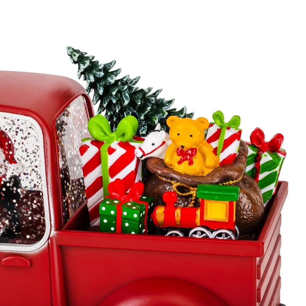 Διακοσμητικό με Χριστουγεννιάτικες Φιγούρες, Μουσική και Εφέ Ασημόσκονης 22x9.5cm Διακοσμητικό με Χριστουγεννιάτικες Φιγούρες, Μουσική και Εφέ Ασημόσκονης 22x9.5cm