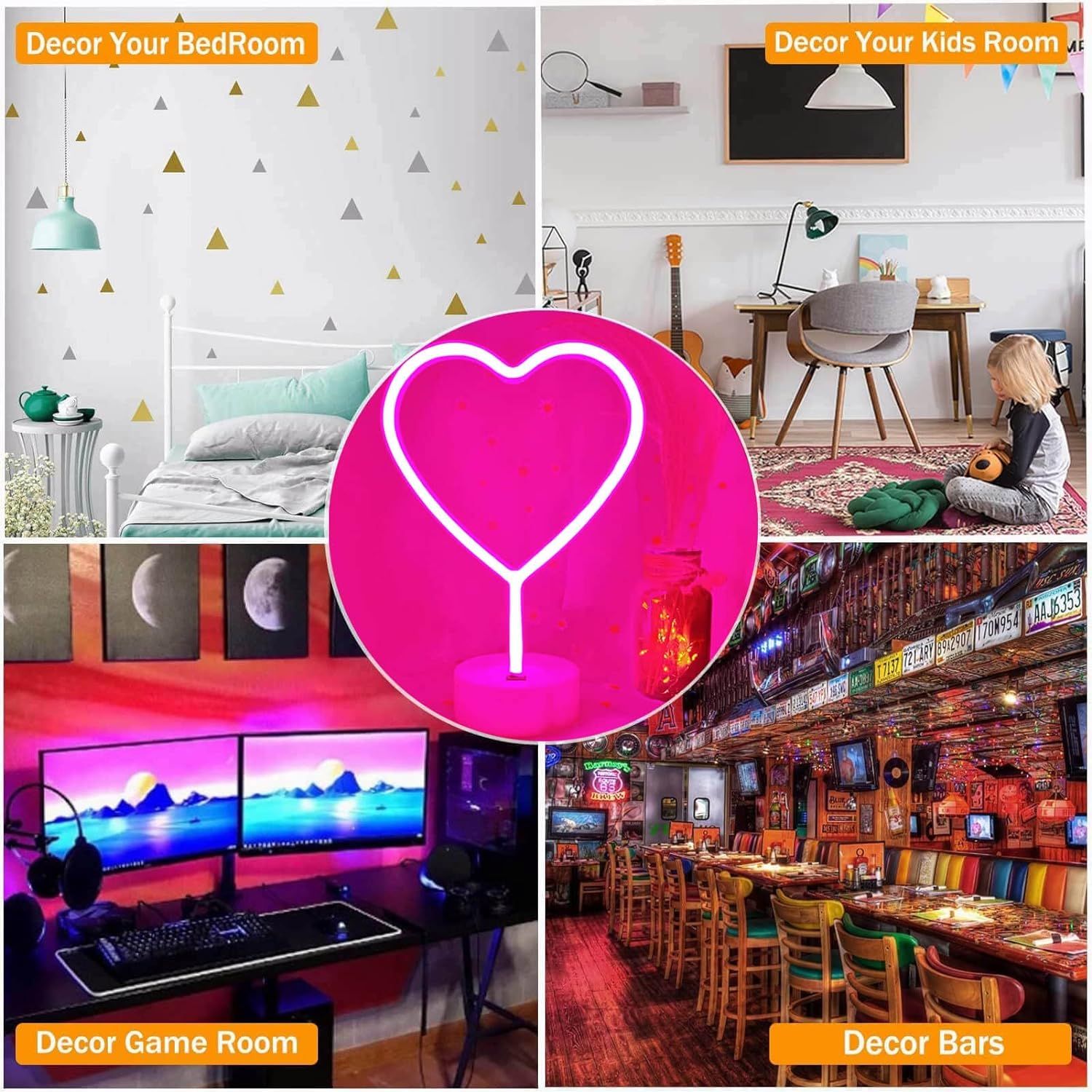 Διακοσμητικό Neon LED Φωτιστικό Καρδιά Decoration Lamp Heart 29x20x12 cm Διακοσμητικό Neon LED Φωτιστικό Καρδιά Decoration Lamp Heart 29x20x12 cm