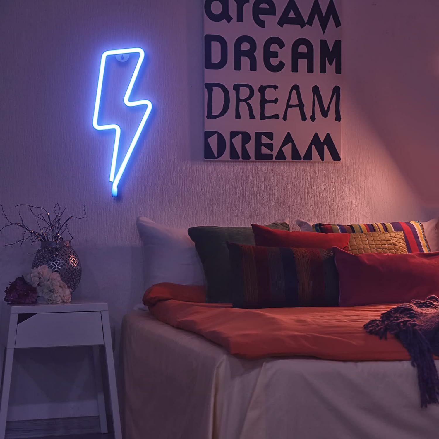 Διακοσμητικό Neon LED Φωτιστικό Κεραυνός σε Μπλε Χρώμα Decoration Lamp Lightning 32x12 cm Διακοσμητικό Neon LED Φωτιστικό Κεραυνός σε Μπλε Χρώμα Decoration Lamp Lightning 32x12 cm