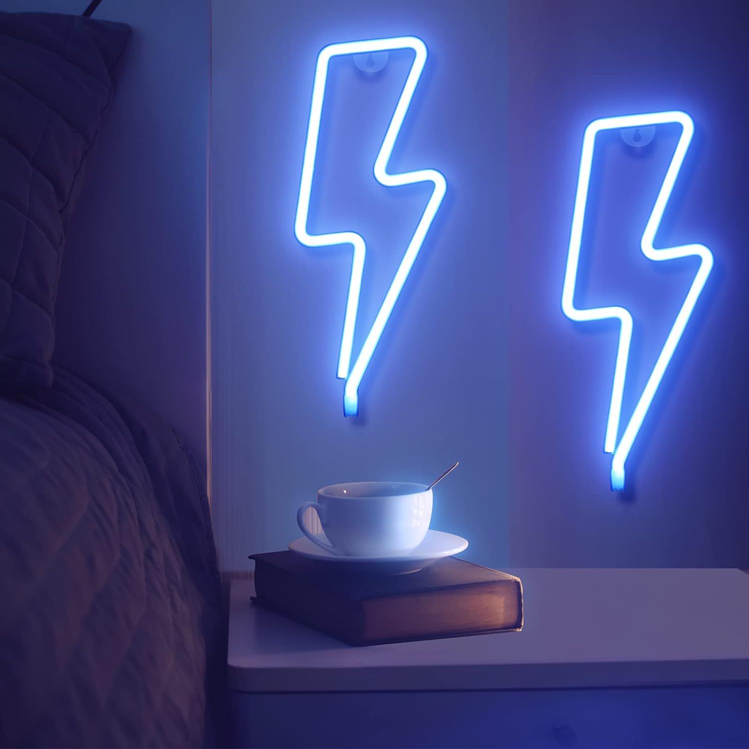 Διακοσμητικό Neon LED Φωτιστικό Κεραυνός σε Μπλε Χρώμα Decoration Lamp Lightning 32x12 cm Διακοσμητικό Neon LED Φωτιστικό Κεραυνός σε Μπλε Χρώμα Decoration Lamp Lightning 32x12 cm