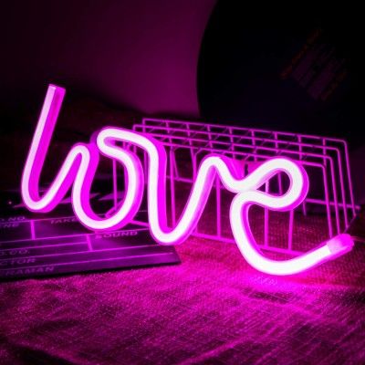 Διακοσμητικό Neon LED Φωτιστικό Love Retro Love Decoration Lamp 13x34 cm Διακοσμητικό Neon LED Φωτιστικό Love Retro Love Decoration Lamp 13x34 cm