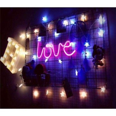 Διακοσμητικό Neon LED Φωτιστικό Love Retro Love Decoration Lamp 13x34 cm Διακοσμητικό Neon LED Φωτιστικό Love Retro Love Decoration Lamp 13x34 cm