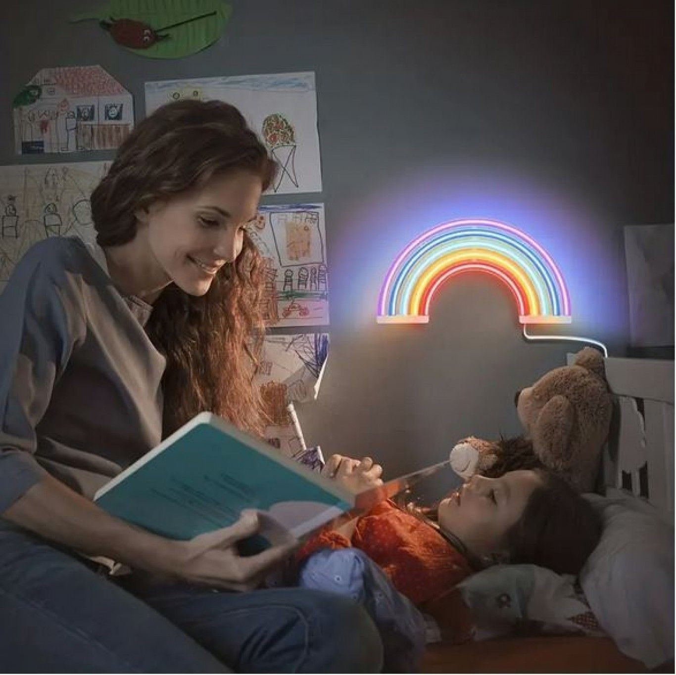 Διακοσμητικό Neon LED Φωτιστικό Ουράνιο Τόξο Πολύχρωμο Decoration Lamp Raibow 28x14 cm Διακοσμητικό Neon LED Φωτιστικό Ουράνιο Τόξο Πολύχρωμο Decoration Lamp Raibow 28x14 cm