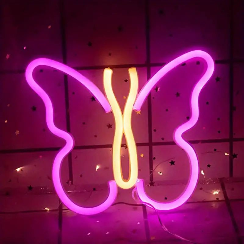 Διακοσμητικό Neon LED Φωτιστικό Πεταλούδα Decoration Lamp Butterfly 17x14 cm Διακοσμητικό Neon LED Φωτιστικό Πεταλούδα Decoration Lamp Butterfly 17x14 cm