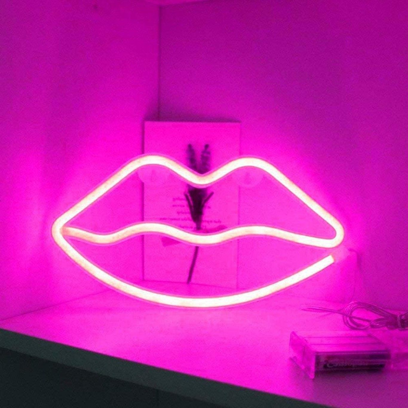 Διακοσμητικό Neon LED Φωτιστικό Χείλη Decoration Lamp Lips 15x27 cm Διακοσμητικό Neon LED Φωτιστικό Χείλη Decoration Lamp Lips 15x27 cm