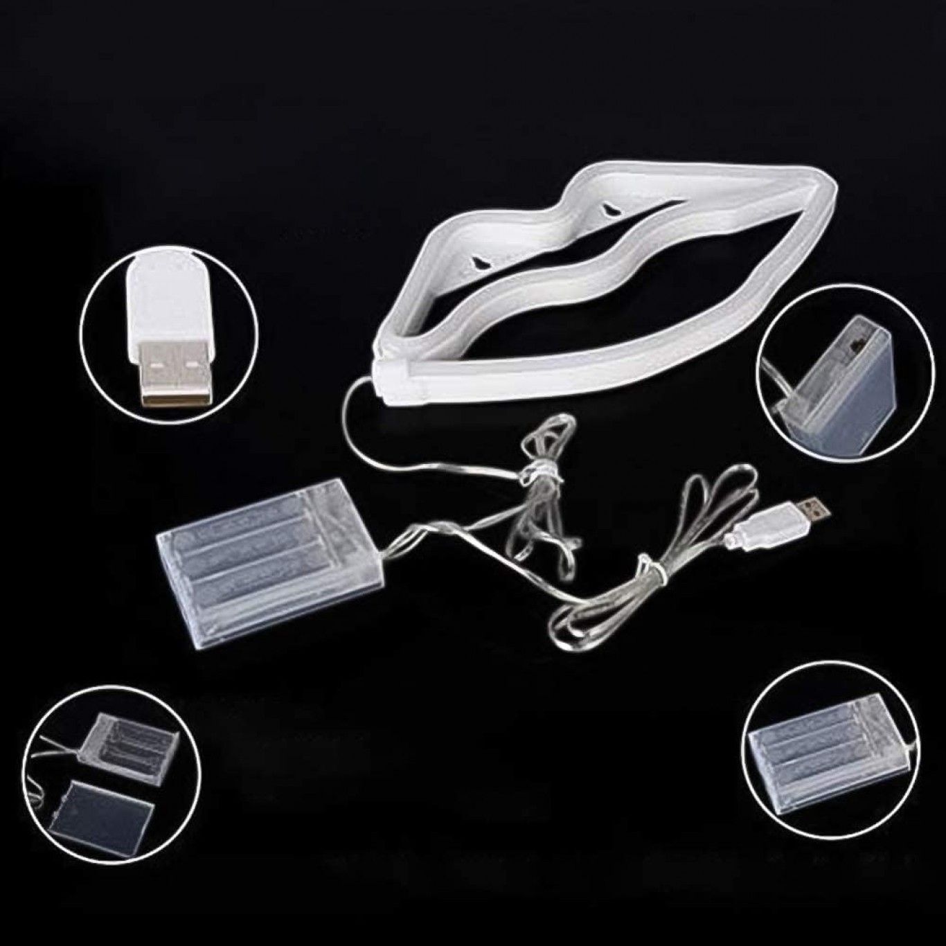 Διακοσμητικό Neon LED Φωτιστικό Χείλη Decoration Lamp Lips 15x27 cm Διακοσμητικό Neon LED Φωτιστικό Χείλη Decoration Lamp Lips 15x27 cm