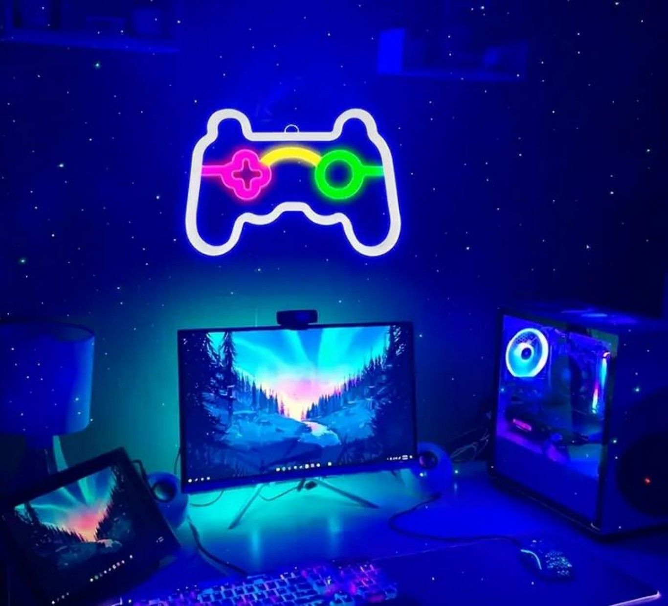 Διακοσμητικό Neon LED Φωτιστικό Χειριστήριο Παιχνιδομηχανής Decoration Lamp Gamepad 17x25 cm Διακοσμητικό Neon LED Φωτιστικό Χειριστήριο Παιχνιδομηχανής Decoration Lamp Gamepad 17x25 cm