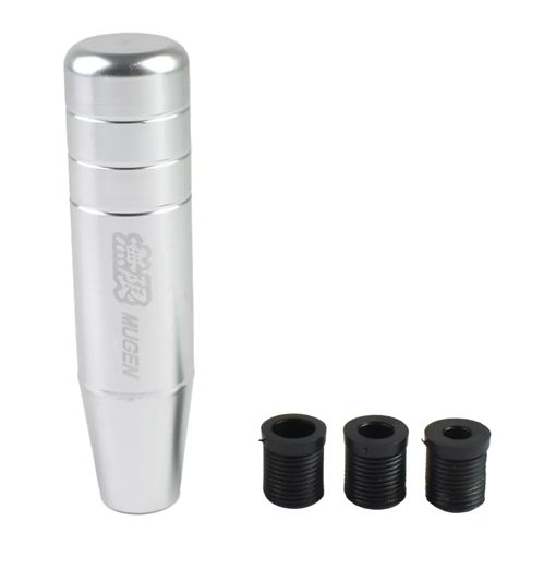 Διακοσμητικό Πόμολο Λεβιέ Ταχυτήτων Αυτοκινήτου Αλουμινίου MUGEN 13cm - Ασημί Διακοσμητικό Πόμολο Λεβιέ Ταχυτήτων Αυτοκινήτου Αλουμινίου MUGEN 13cm - Ασημί