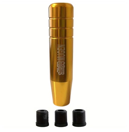 Διακοσμητικό Πόμολο Λεβιέ Ταχυτήτων Αυτοκινήτου Αλουμινίου MUGEN 13cm - Χρυσό Διακοσμητικό Πόμολο Λεβιέ Ταχυτήτων Αυτοκινήτου Αλουμινίου MUGEN 13cm - Χρυσό