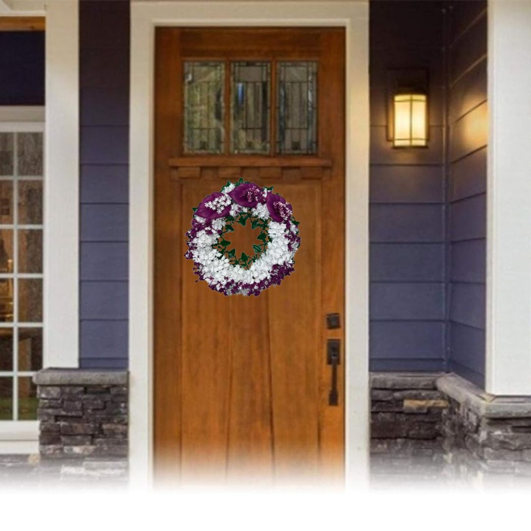 Διακοσμητικό Στεφάνι με Τεχνητά Λουλούδια 28 cm Διακοσμητικό Στεφάνι με Τεχνητά Λουλούδια 28 cm