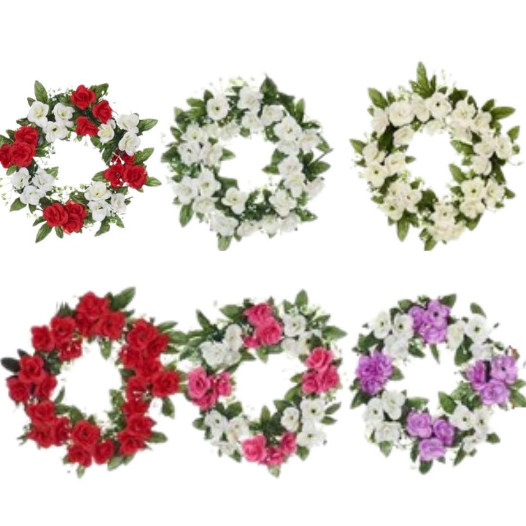 Διακοσμητικό Στεφάνι με Τεχνητά Λουλούδια 30 cm Διακοσμητικό Στεφάνι με Τεχνητά Λουλούδια 30 cm