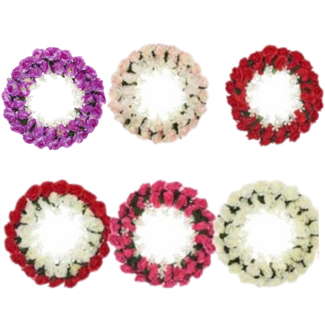 Διακοσμητικό Στεφάνι με Τεχνητά Λουλούδια 38 cm Διακοσμητικό Στεφάνι με Τεχνητά Λουλούδια 38 cm