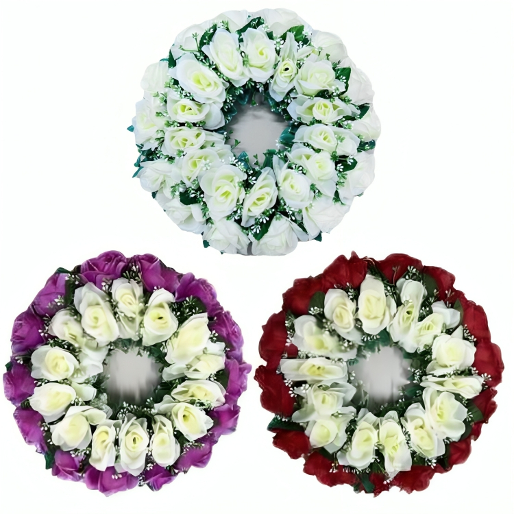Διακοσμητικό Στεφάνι με Τεχνητά Τριαντάφυλλα 37cm Διακοσμητικό Στεφάνι με Τεχνητά Τριαντάφυλλα 37cm