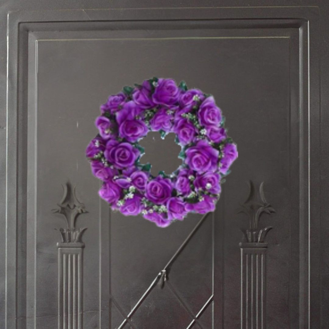 Διακοσμητικό Στεφάνι με Τεχνητά Τριαντάφυλλα 38 cm Διακοσμητικό Στεφάνι με Τεχνητά Τριαντάφυλλα 38 cm