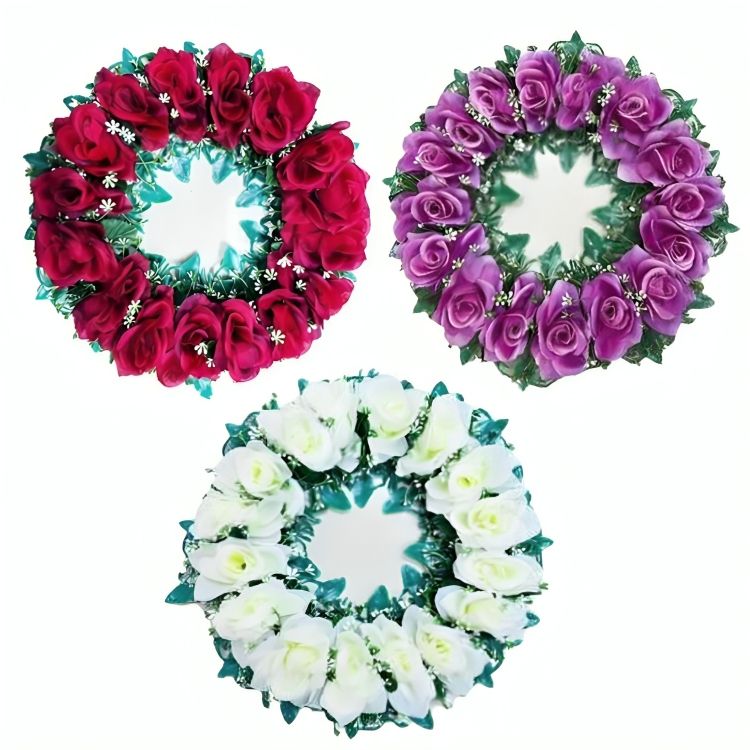 Διακοσμητικό Στεφάνι με Τεχνητά Λουλούδια 38cm Διακοσμητικό Στεφάνι με Τεχνητά Λουλούδια 38cm