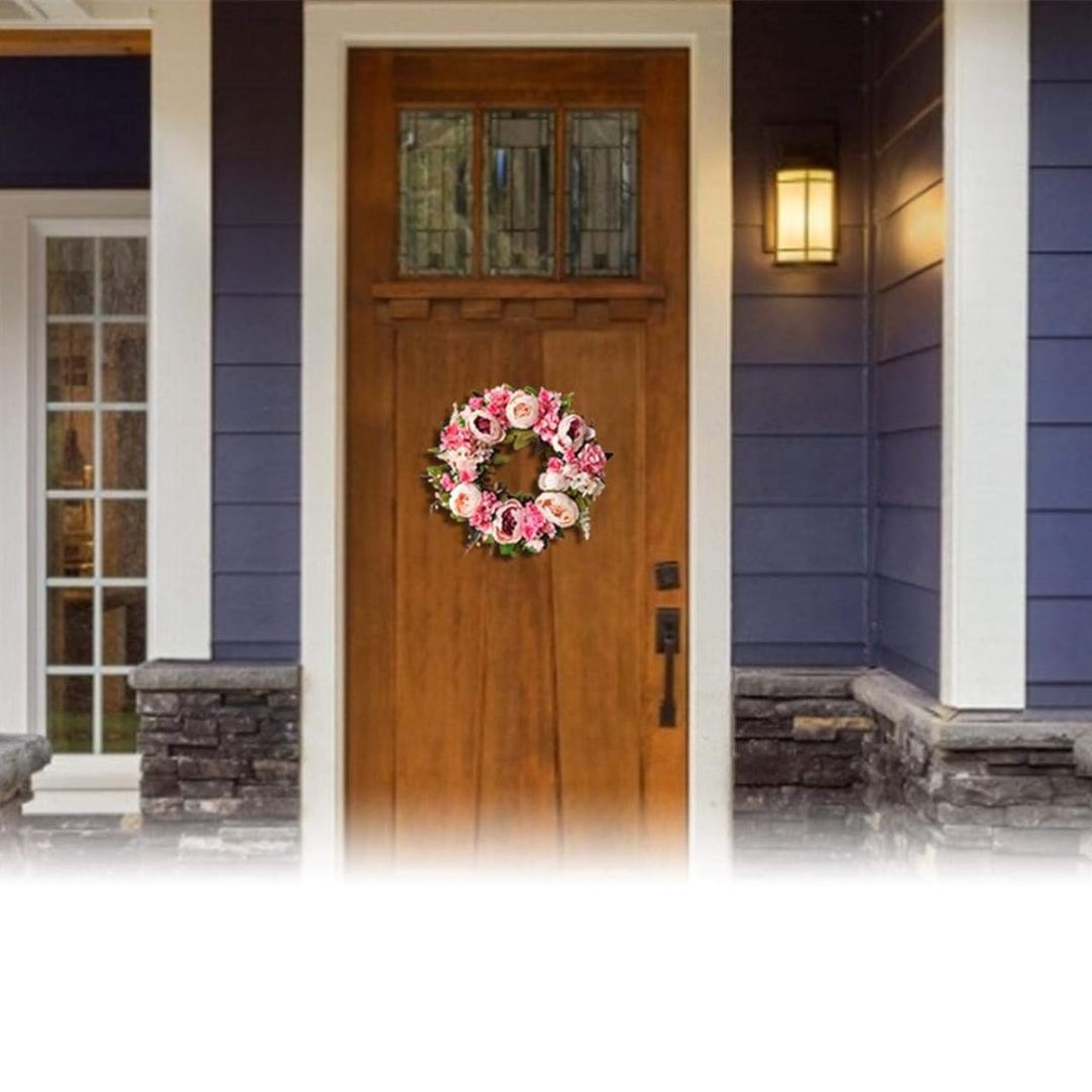 Διακοσμητικό Στεφάνι με Τριαντάφυλλα 40 cm Διακοσμητικό Στεφάνι με Τριαντάφυλλα 40 cm