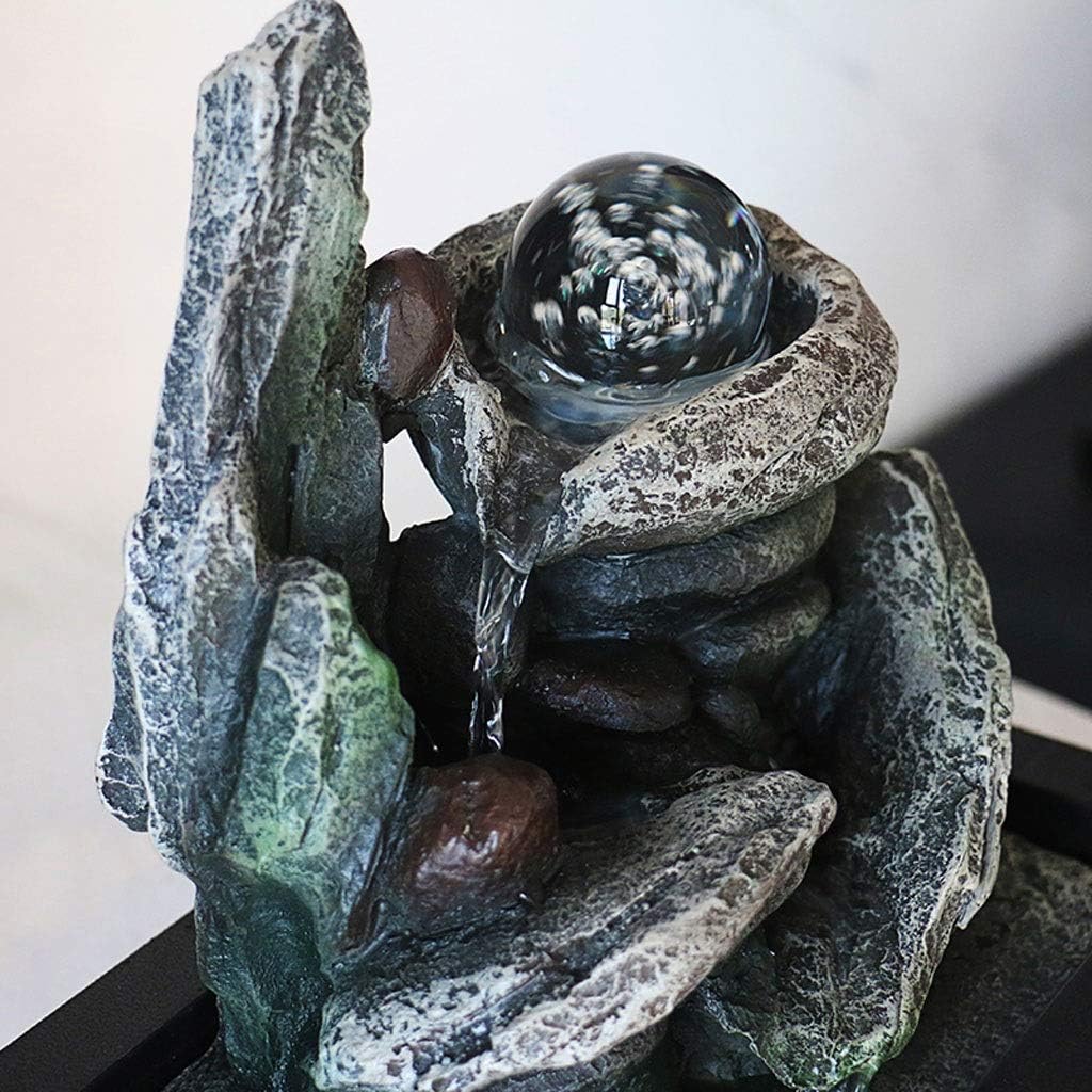 Διακοσμητικό Συντριβάνι Feng Shui με Εφέ LED Φωτισμού & Κρυστάλλινη Σφαίρα - 26 x 23 x 18 εκ Διακοσμητικό Συντριβάνι Feng Shui με Εφέ LED Φωτισμού & Κρυστάλλινη Σφαίρα - 26 x 23 x 18 εκ