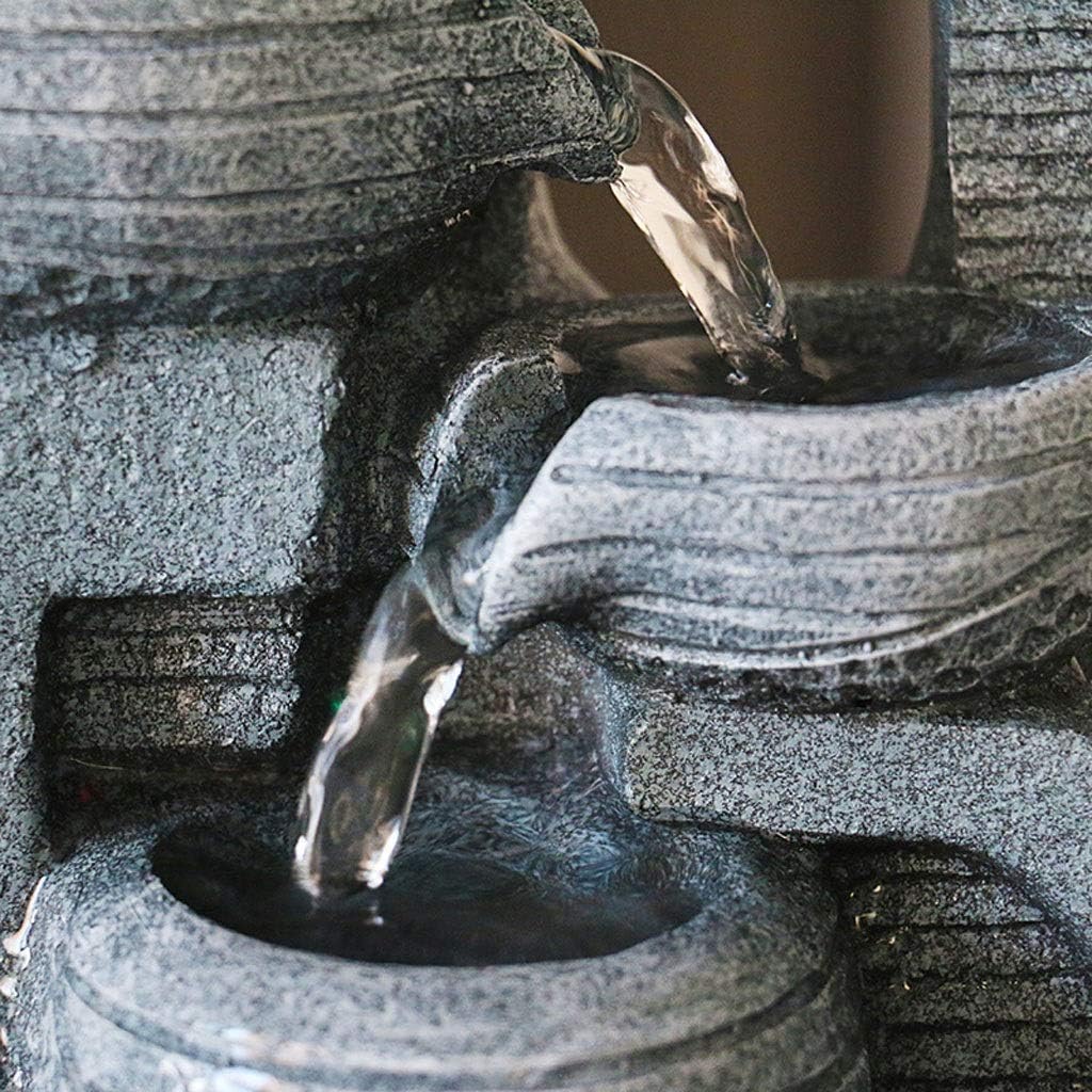 Διακοσμητικό Συντριβάνι Τρεχούμενου Νερού Feng Shui με Εφέ LED Φωτισμού & Κρυστάλλινη Σφαίρα - 26 x 23 x 18 εκ Διακοσμητικό Συντριβάνι Τρεχούμενου Νερού Feng Shui με Εφέ LED Φωτισμού & Κρυστάλλινη Σφαίρα - 26 x 23 x 18 εκ