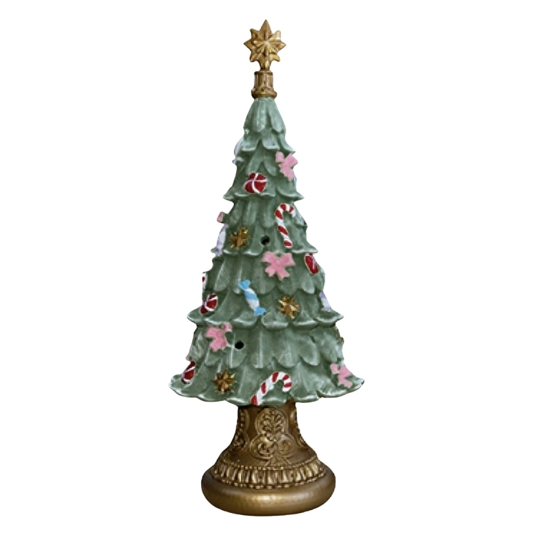 Πήλινο Διακοσμητικό Χριστουγεννιάτικο Δεντράκι με Φως και Μουσική - 40 x 15 cm Πήλινο Διακοσμητικό Χριστουγεννιάτικο Δεντράκι με Φως και Μουσική - 40 x 15 cm