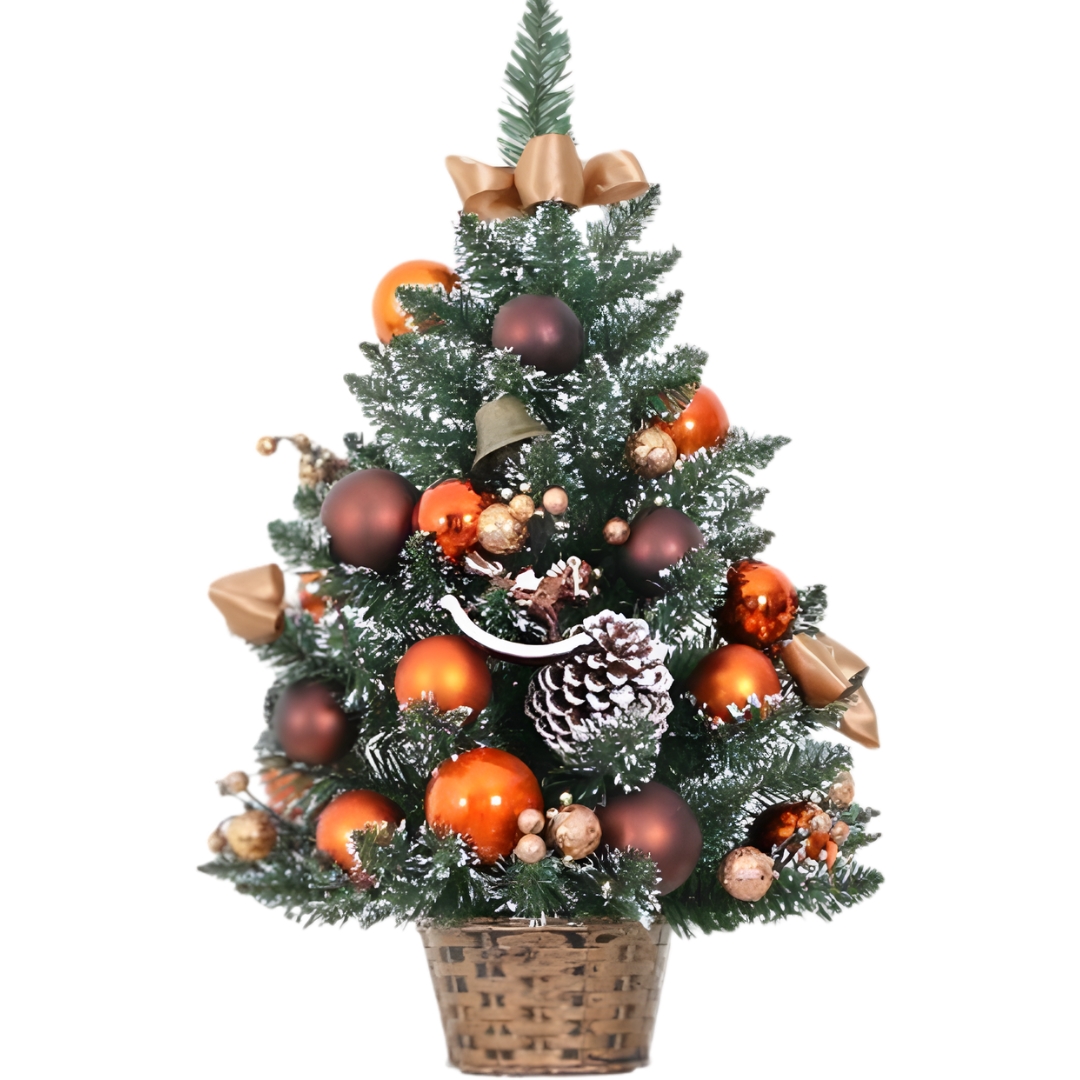 Διακοσμητικό Χριστουγεννιάτικο Δέντρο 30 cm με Κουκουνάρια και Πορτοκαλί Μπάλες Διακοσμητικό Χριστουγεννιάτικο Δέντρο 30 cm με Κουκουνάρια και Πορτοκαλί Μπάλες