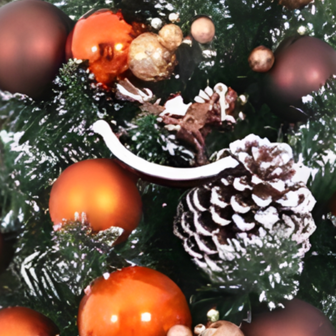 Διακοσμητικό Χριστουγεννιάτικο Δέντρο 45 cm με Κουκουνάρια και Πορτοκαλί Μπάλες Διακοσμητικό Χριστουγεννιάτικο Δέντρο 45 cm με Κουκουνάρια και Πορτοκαλί Μπάλες