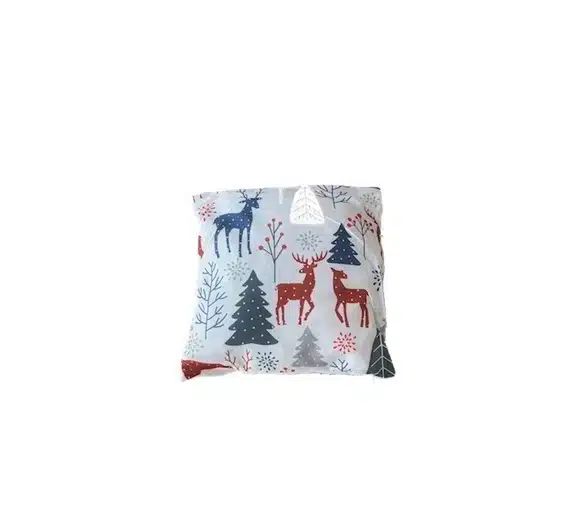 Διακοσμητικό Χριστουγεννιάτικο Μαξιλάρι Λευκό με Σχέδιο Χριστουγεννιάτικα Δέντρα και Ταράνδους 43x43cm Διακοσμητικό Χριστουγεννιάτικο Μαξιλάρι Λευκό με Σχέδιο Χριστουγεννιάτικα Δέντρα και Ταράνδους 43x43cm