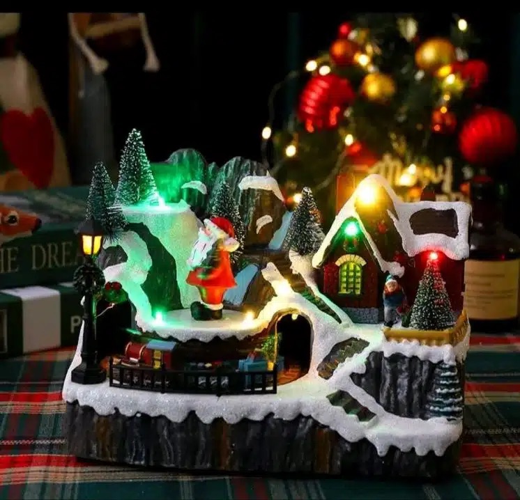 Διακοσμητικό Χριστουγεννιάτικο Μουσικό Χωριό με Φωτισμό και Κίνηση Διακοσμητικό Χριστουγεννιάτικο Μουσικό Χωριό με Φωτισμό και Κίνηση