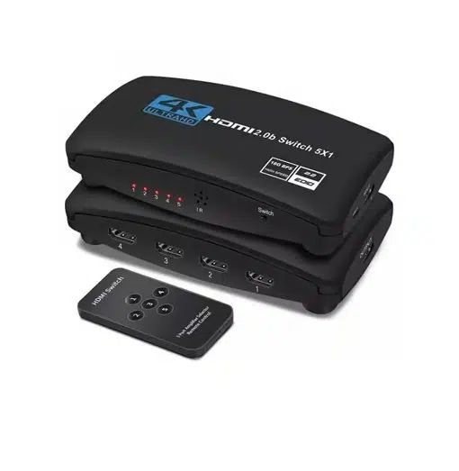 Διαχωριστής 5 Θυρών HDMI 2.0 4K Ultra HD Andowl Διαχωριστής 5 Θυρών HDMI 2.0 4K Ultra HD Andowl