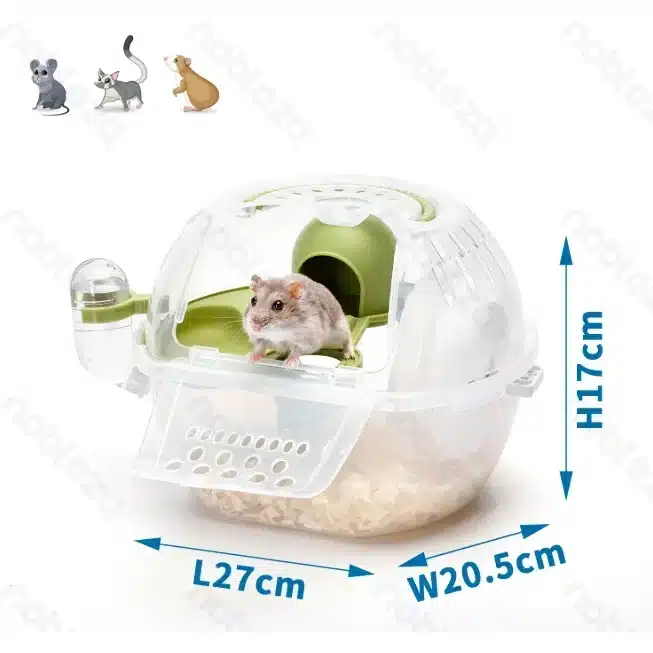 Διώροφο Κλουβί για Χάμστερ - Τρωκτικά με Αξεσουάρ και Ασφαλή Κουμπώματα Πράσινο Διώροφο Κλουβί για Χάμστερ - Τρωκτικά με Αξεσουάρ και Ασφαλή Κουμπώματα Πράσινο