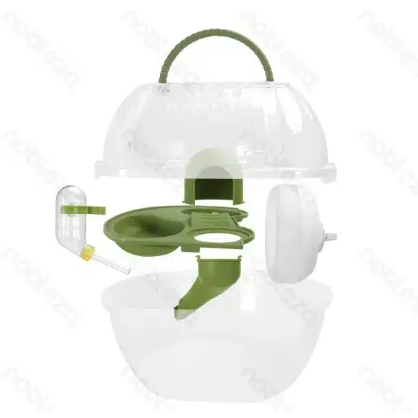 Διώροφο Κλουβί για Χάμστερ - Τρωκτικά με Αξεσουάρ και Ασφαλή Κουμπώματα Πράσινο Διώροφο Κλουβί για Χάμστερ - Τρωκτικά με Αξεσουάρ και Ασφαλή Κουμπώματα Πράσινο