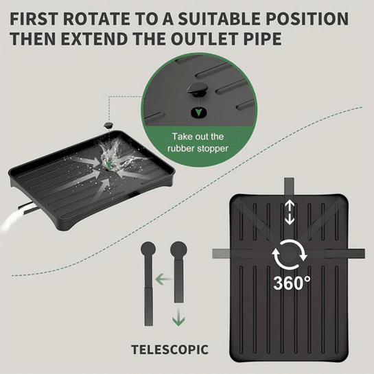 Διώροφο Μεταλλικό Στεγνωτήριο Πιάτων και Ποτηριών Πάγκου με Θήκες για Μαχαιροπήρουνα και Ποτήρια Μαύρο 42×29×29 cm Διώροφο Μεταλλικό Στεγνωτήριο Πιάτων και Ποτηριών Πάγκου με Θήκες για Μαχαιροπήρουνα και Ποτήρια Μαύρο 42×29×29 cm